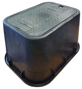 Rectangular Valve Box 440mm L X 300mm W X 300mm Deep Heavy Duty Inset Lid (1419-12VB)