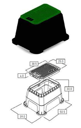Toro Universal Valve Box Rectangle 1419