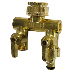 Metal 2 Way Manifold (Suits 15mm & 20mm Taps)