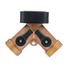 Brass two way adaptor suits 15mm Garden Taps