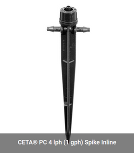 Antelco CETA PC 4 lph "IN-LINE" Spike Dripper (Bag of 25 Units)