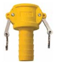 25mm Nyglass (C) Female Camlock to Hosetail