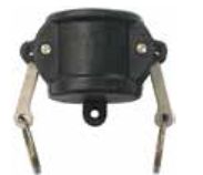 80mm Poly (DC) Female Camlock Cap