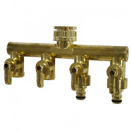 Metal 4 Way Manifold (Suits 15mm & 20mm Taps)
