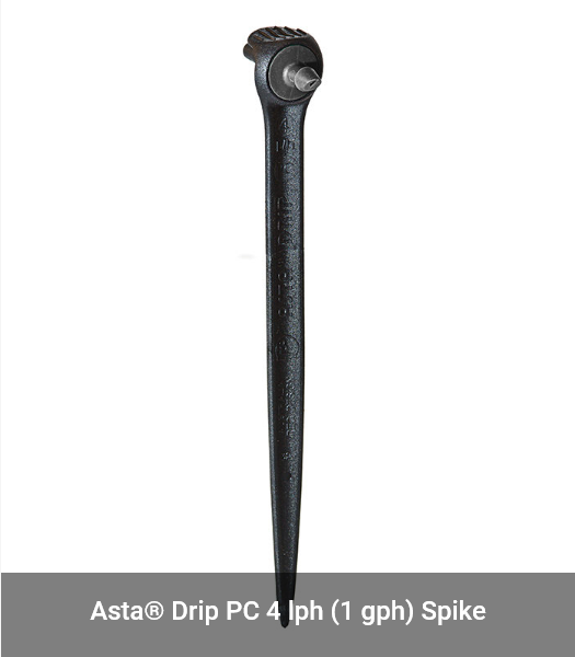 N. Antelco Asta 4 lph PC Drip Stake Black Top