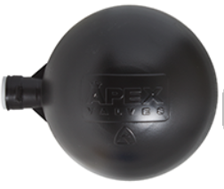 Apex 150mm (6") Float Ball Black - 5/16" Thread