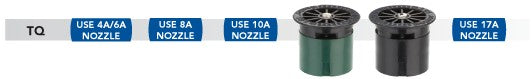 Hunter Pro Spray Fixed Arc Nozzle Three Quarter Circle 3.7m & 4.5m Radius Only (Bag of 25 units)
